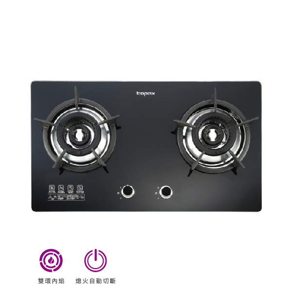 內焰二口玻璃檯面爐