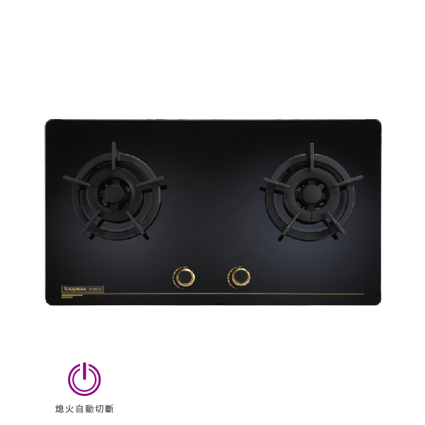金綻系列-高熱效二口玻璃檯面爐