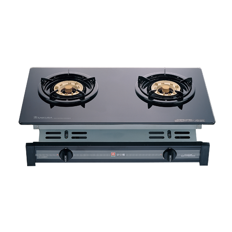 兩口玻璃面板嵌入爐