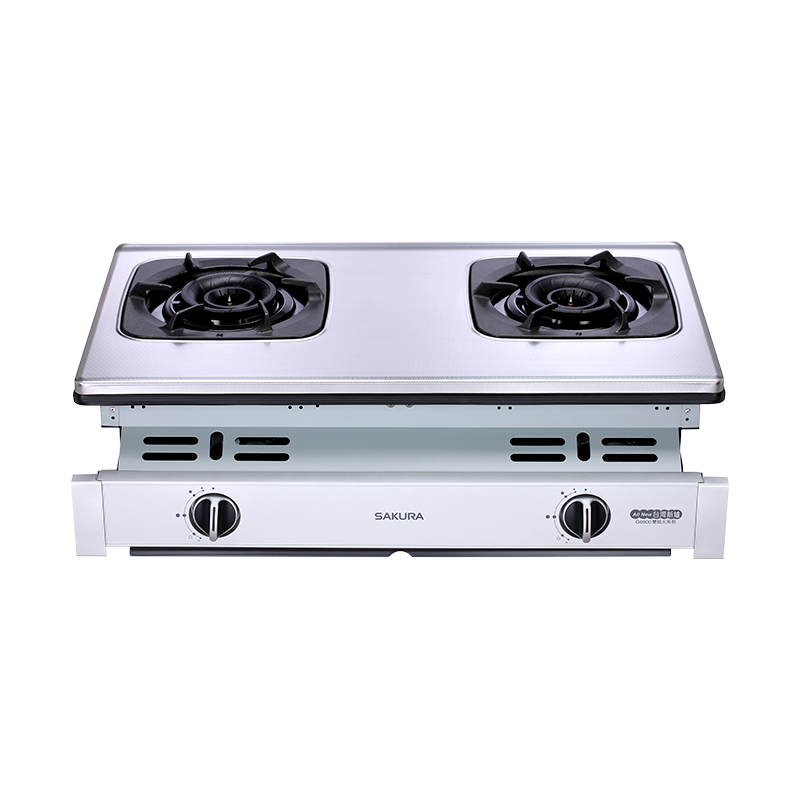 二口雙炫火珍珠壓紋嵌入爐