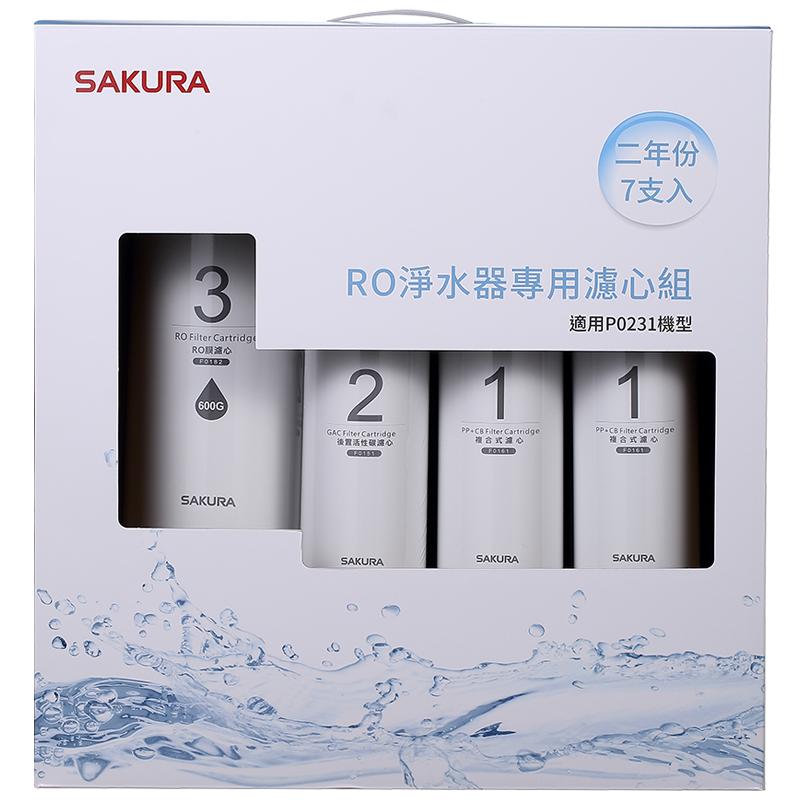 RO淨水器專用濾心組(二年份7支入)