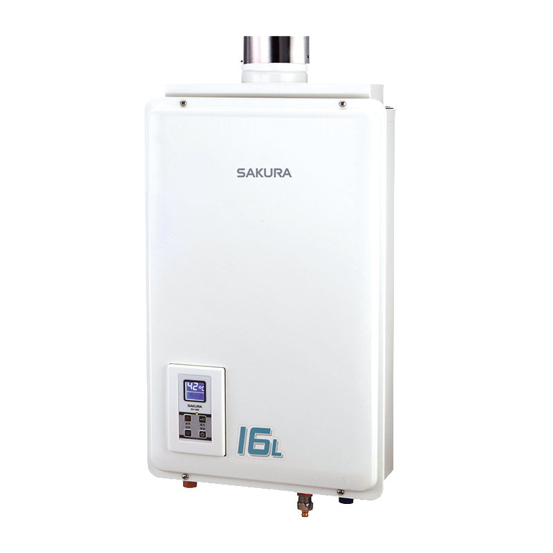 SH1680 16L 供排平衡智能恆溫熱水器(浴室、櫥櫃專用)