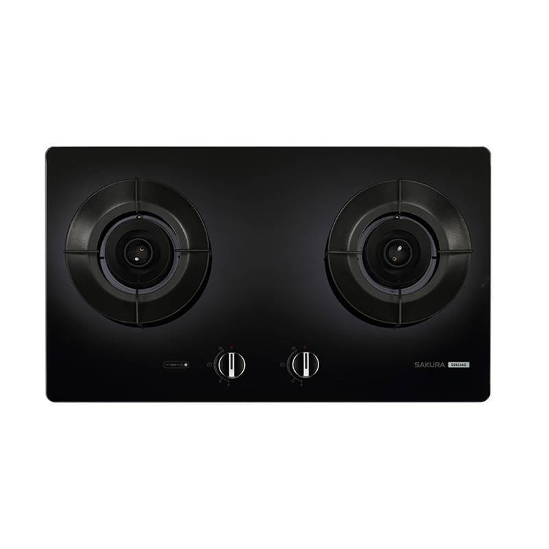 G2923AG 聚熱焱雙炫火二口玻璃檯面爐