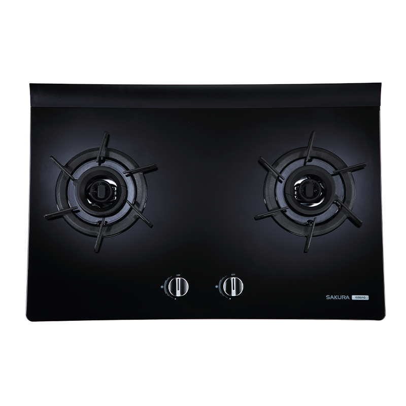 G2921G 二口雙炫火玻璃檯面爐