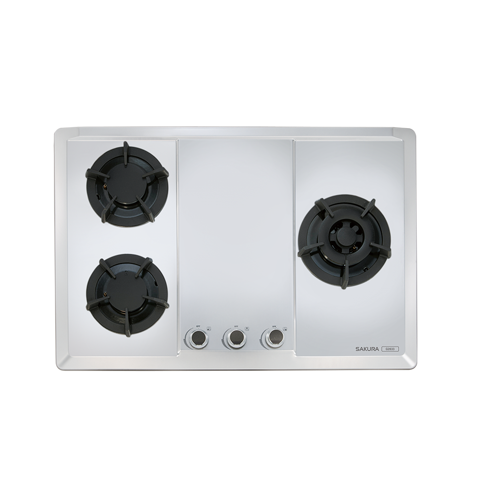 G2633S 三口大面板易清檯面爐